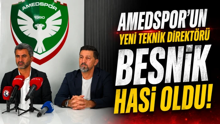 Amedspor'un yeni teknik direkt&ouml;r Besnik Hasi oldu