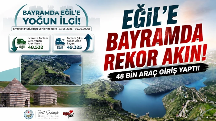 Bayramda Eğil&rsquo;e Ziyaret&ccedil;i Akını