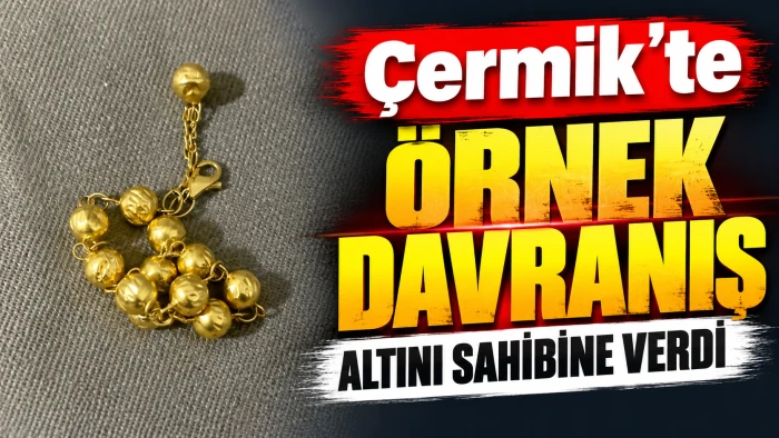 &Ccedil;ermik&rsquo;te &ouml;rnek davranış: Altını sahibine verdi