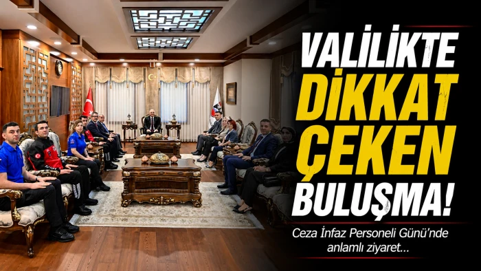 Ceza İnfaz Personelinden Vali Zorluoğlu&rsquo;na Anlamlı Ziyaret