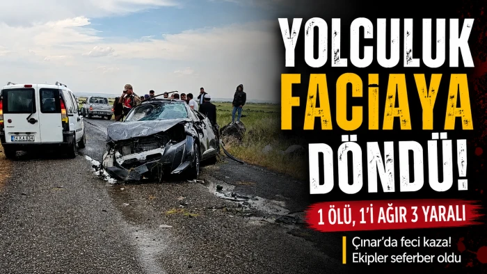Diyarbakır &Ccedil;ınar'da feci kaza