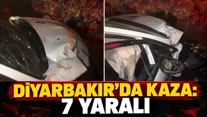 Diyarbakır&rsquo;da On G&ouml;zl&uuml; K&ouml;pr&uuml; yolunda kaza: 7 yaralı