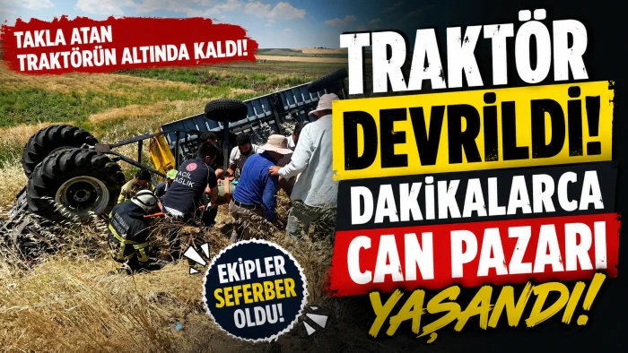 Diyarbakır&rsquo;da Trakt&ouml;r Devrildi: S&uuml;r&uuml;c&uuml; Altında Kaldı