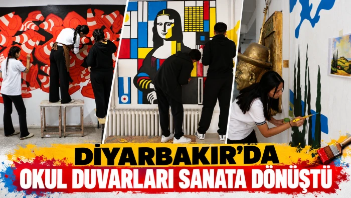 Diyarbakır’da Tuvaller Yetmedi, Okul Duvarları Sanata Dönüştü
