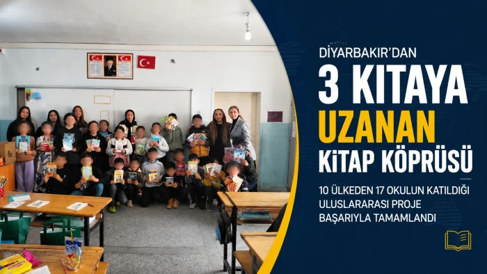 Diyarbakır&rsquo;dan 3 Kıtaya Uzanan Kitap K&ouml;pr&uuml;s&uuml;