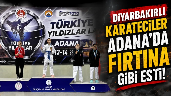 Diyarbakırlı Karateciler Adana&rsquo;da Fırtına Gibi Esti