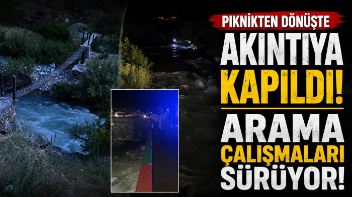 Nehirde Kaybolan vatandaş i&ccedil;in Seferberlik