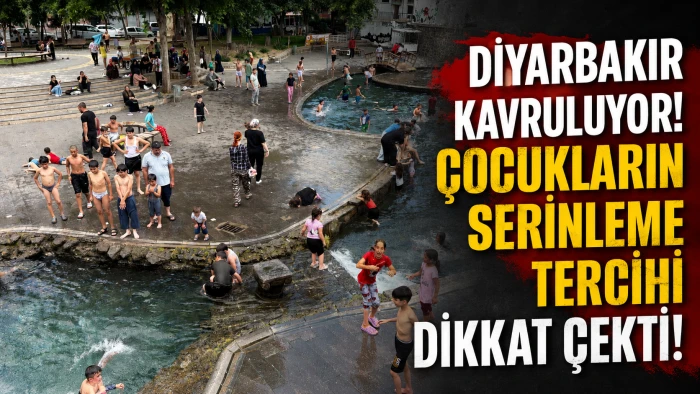 Sıcaktan Bunalan &Ccedil;ocuklar &Ccedil;areyi S&uuml;s Havuzunda Buldu