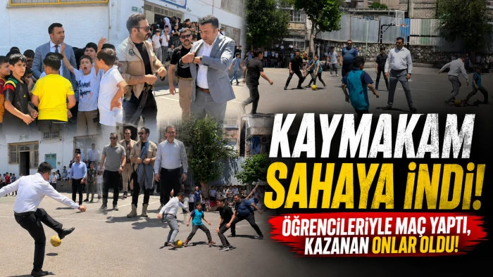 Sur Kaymakamı Akbulut Sahaya İnip Futbol Oynadı