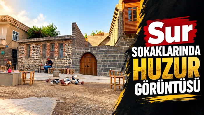 Sur sokaklarında huzur g&ouml;r&uuml;nt&uuml;s&uuml;