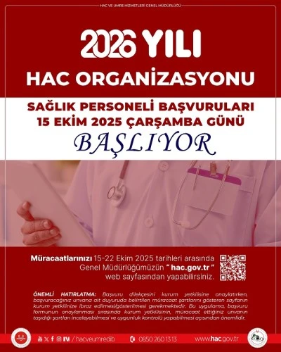 2026 Hac Sağlık Ekibi Başvuruya Açıldı