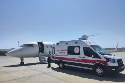 33 günlük bebek ambulans uçakla İstanbul'a nakledildi