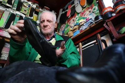 45 Yıldır Ayakkabı Boyacılığı Yapan Hasan Aydın