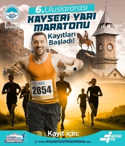 6. Uluslararası Kayseri Yarı Maratonu&rsquo;nda 10K-21K kayıtları başladı