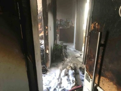 600 Evler Mahallesi&rsquo;nde apartman dairesinde yangın paniği