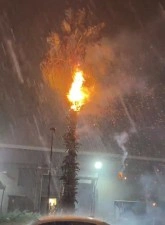 Adana&rsquo;da d&uuml;şen yıldırımlar yangına neden oldu