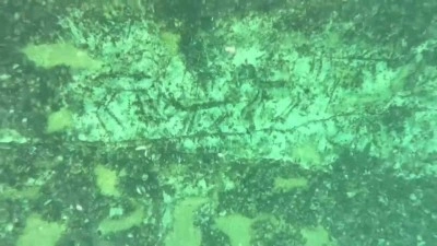 12 bin yıllık kaya resimleri su altında kaydedildi