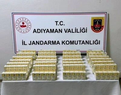 Adıyaman’da Jandarma’dan Kaçak Sigara Operasyonu
