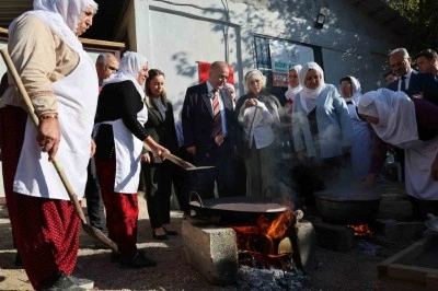 Ağın&rsquo;da y&ouml;resel leblebi yapımı etkinliği