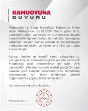 Ağrı’da eğitime 1 gün daha ara verildi