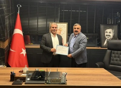 AK Parti Bismil il&ccedil;e Başkanı &Ouml;zaydın'dan Tahsin Arslan'a ziyaret