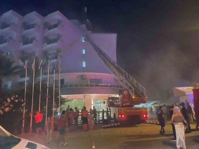 Alanya’da otel yangını