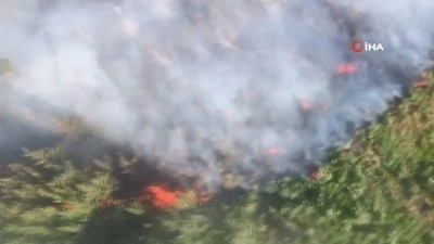 Alanya ve Aksu'da Yangın Çıktı, Ekipler Harekete Geçti