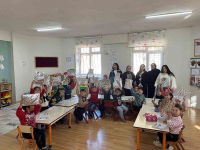 Ana sınıfı öğrencileri geri dönüşüm hakkında bilgilendirildi