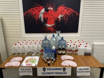 Ankara’da kaçak alkol operasyonu: 2 gözaltı