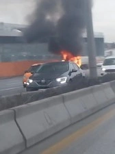 Ankara’da kamyon yangını