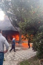 Arı ürünleri deposunda yangın