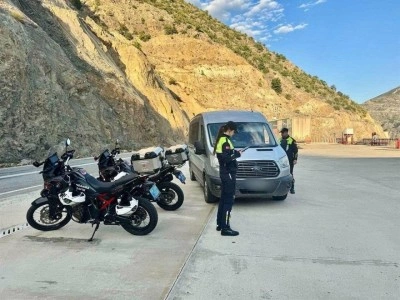 Artvin’de 22 bin araç denetlendi, bin 135 sürücüye işlem yapıldı