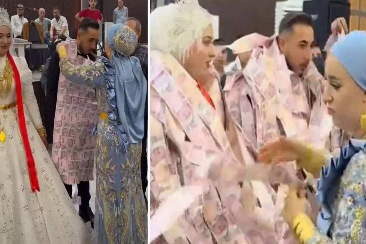 Aşiret Düğününde Valizden Çıkan Para Yeleği Damada Giydirildi, Gelin Altına Boğuldu!