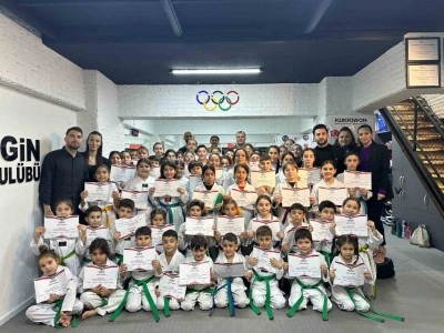 Aydın’da taekwondo dalında 2025 yılı birinci dönem kuşak sınavları yapıldı