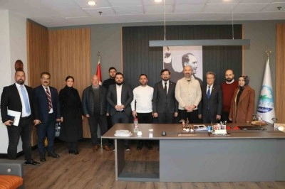 Aydın Gazeteciler Cemiyeti Başkanı Çetin, Başkan Arıkan ile görüştü