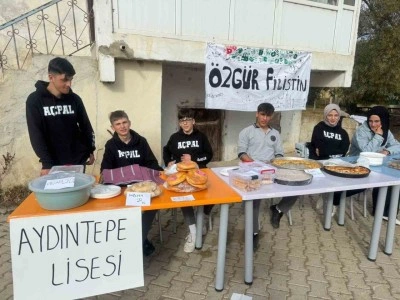 Aydıntepeli &ouml;ğrencilerden Gazze&rsquo;ye yardım eli