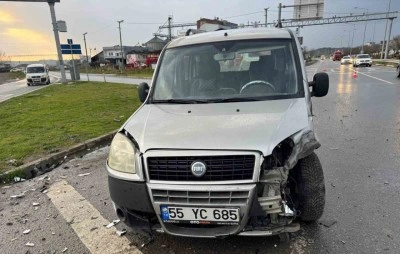 Bafra’da trafik kazası: 3 yaralı