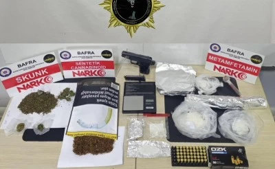 Bafra’da Uyuşturucu ve Silah Operasyonu: 3 Gözaltı