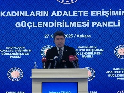 Bakan Tun&ccedil;: "Kadına y&ouml;nelik şiddet bizim kırmızı &ccedil;izgimizdir "