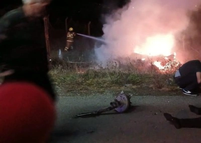 Balıkesir’de kaza yapan araç alev aldı: 1 ölü, 1 yaralı