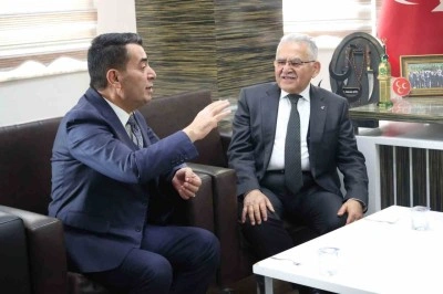 Başkan Büyükkılıç’tan Bünyan Belediye Başkanı Metin’e ziyaret