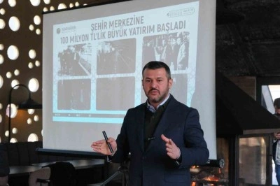 Başkan Çetinkaya yaptıkları ve yapacakları çalışmalar hakkında bilgi verdi