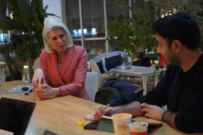 Başkan Subaşı &ouml;ğrencilerle birlikte &ccedil;orba i&ccedil;ti