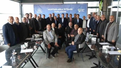 Başkan Tutdere, muhtarlarla istişare toplantısında bir araya geldi