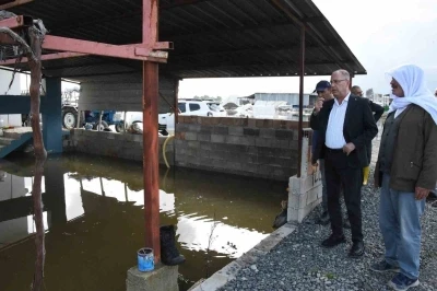 Aşağıoba Mahallesi&rsquo;nde aşırı yağış