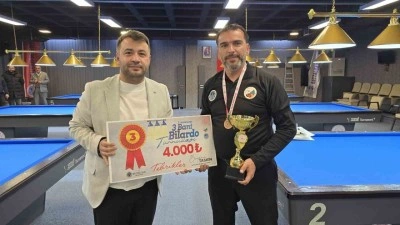 3 Bant Bilardo Turnuvası sona erdi