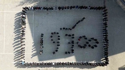 Bayburt Lisesi &ouml;ğrencileri &lsquo;1938&rsquo; koreografisiyle Atat&uuml;rk&rsquo;&uuml; andı