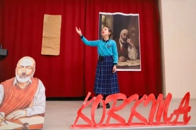 Bayburt&rsquo;ta ilkokul &ouml;ğrencileri istiklal Marşı&rsquo;nı g&uuml;zel okumak i&ccedil;in yarıştı