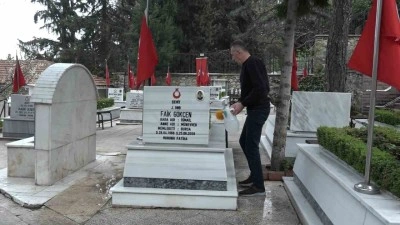 Bayram öncesi, şehitlikte hüzün