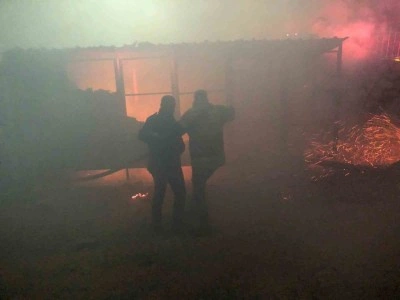 Besni&rsquo;de konteyner yangını korkuttu